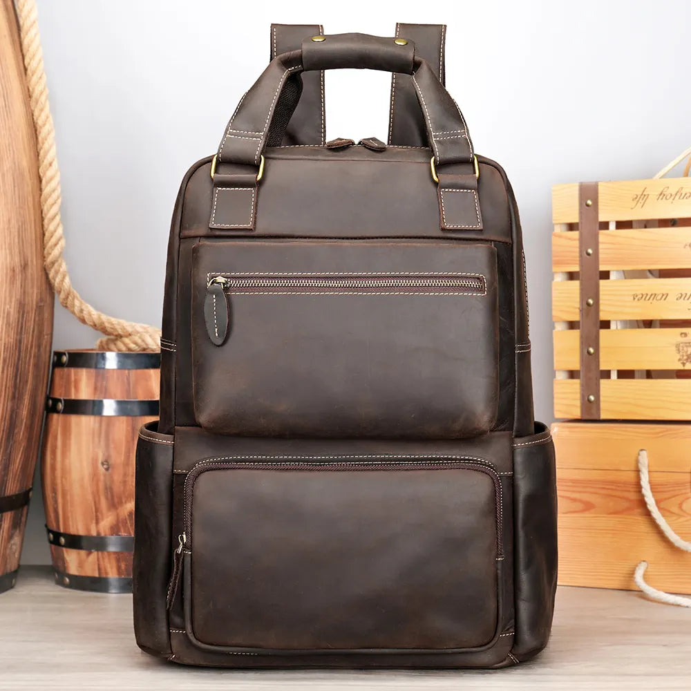 Mochila de Lujo en Cuero Genuino – El Viaje de Tu Vida