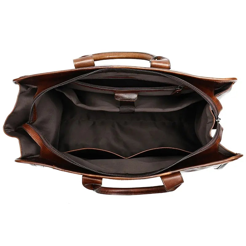 Bolso de Viaje en Cuero Premium – La Elegancia de Tu Trayectoria Coffee