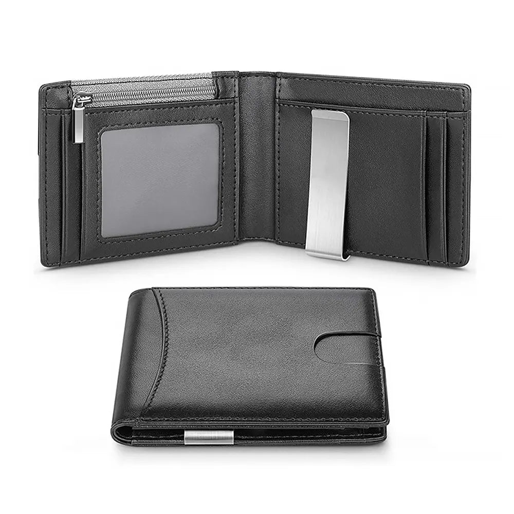 Billetera Minimalista en Cuero Premium con Protección RFID – Seguridad y Estilo en Tu Bolsillo