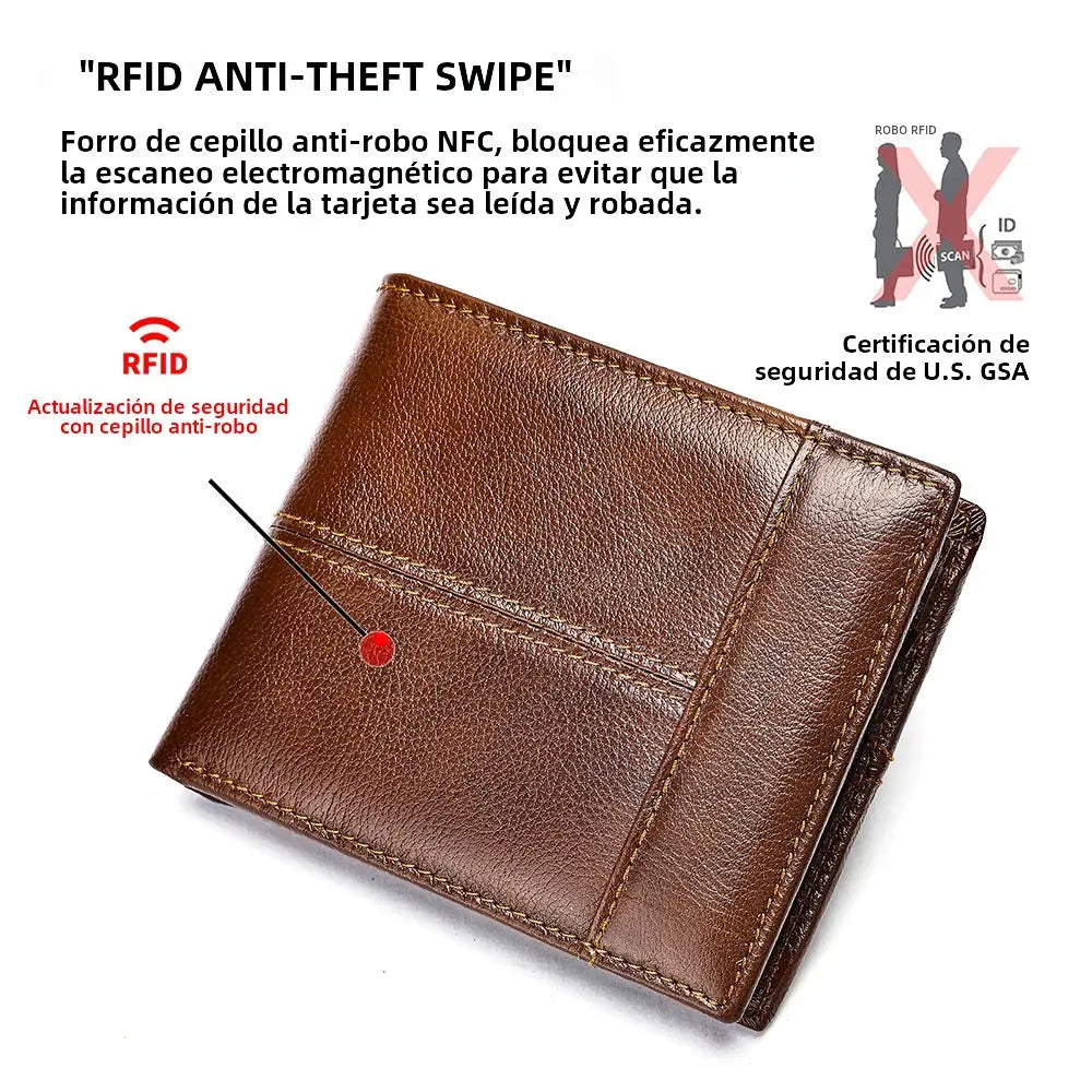 Billetera Bifold con Protección RFID - Lo Clásico que se mueve con Tu Piel