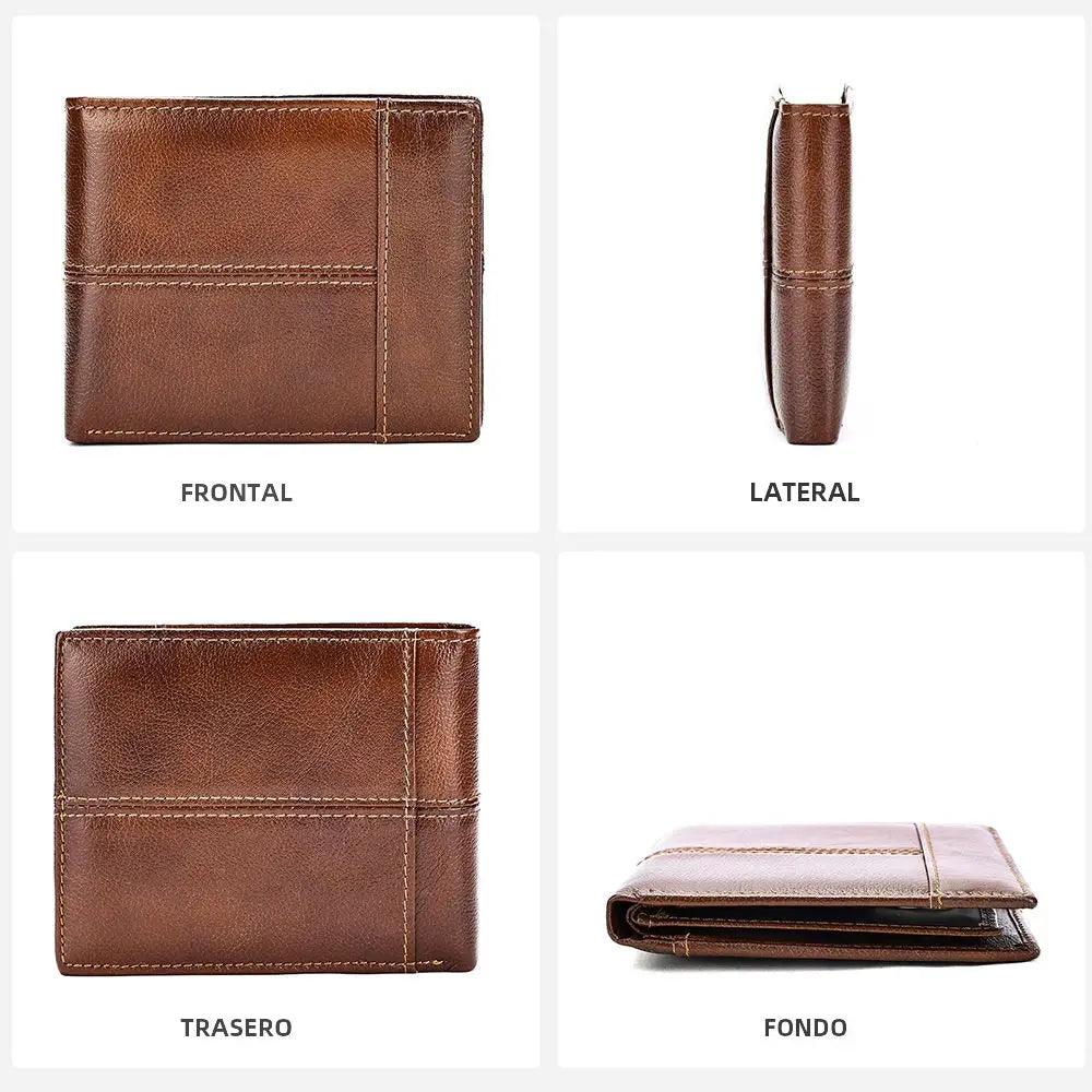 Billetera Bifold con Protección RFID - Lo Clásico que se mueve con Tu Piel