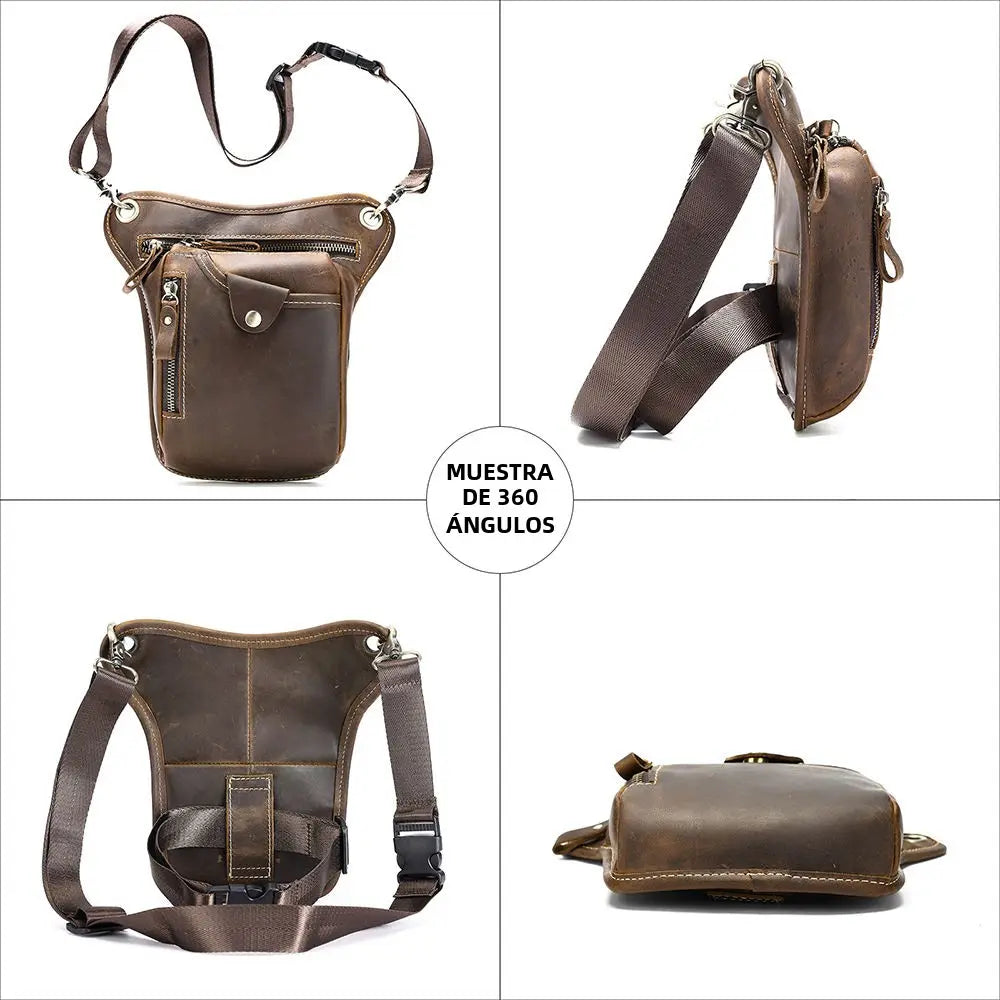Muslera de Cuero Crazy Horse – Estilo Vaquero, Espíritu Rebelde.