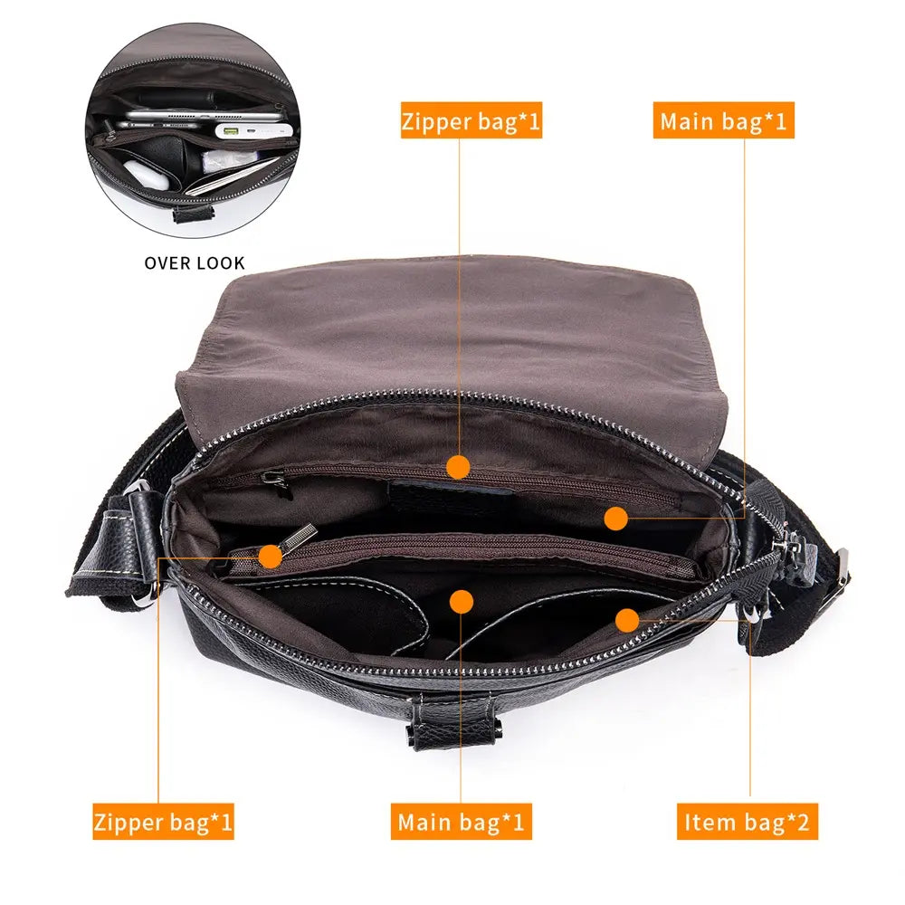 Bolso Mensajero en Cuero Genuino - La Elegancia de tus Pasos