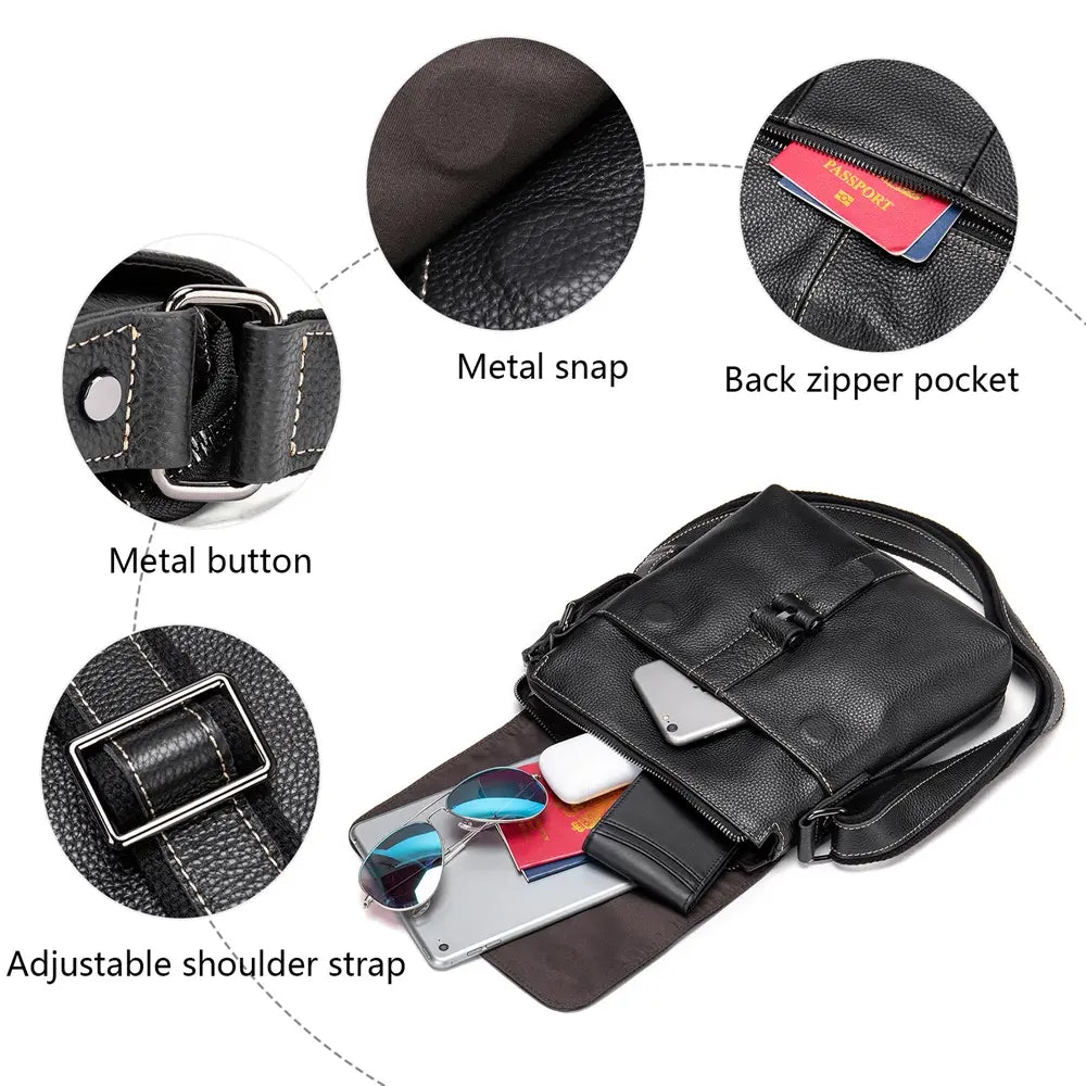 Bolso Mensajero en Cuero Genuino - La Elegancia de tus Pasos