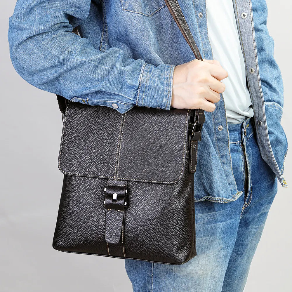 Bolso Mensajero en Cuero Genuino - La Elegancia de tus Pasos