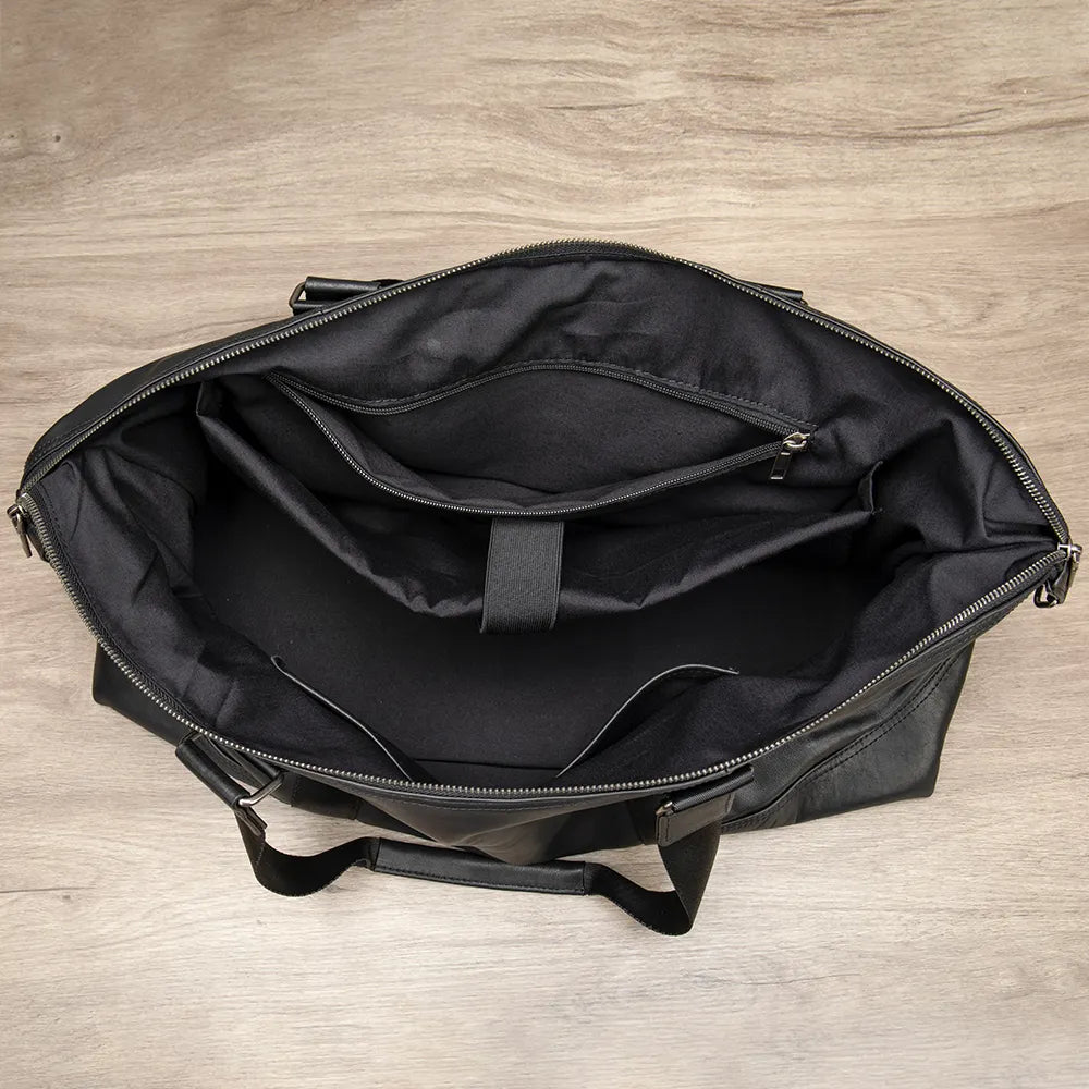 Bolso de Viaje en Cuero café Premium – Versatilidad con Elegancia