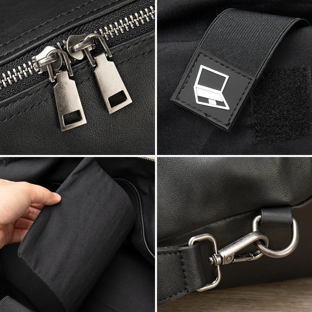 Bolso de Viaje en Cuero café Premium – Versatilidad con Elegancia
